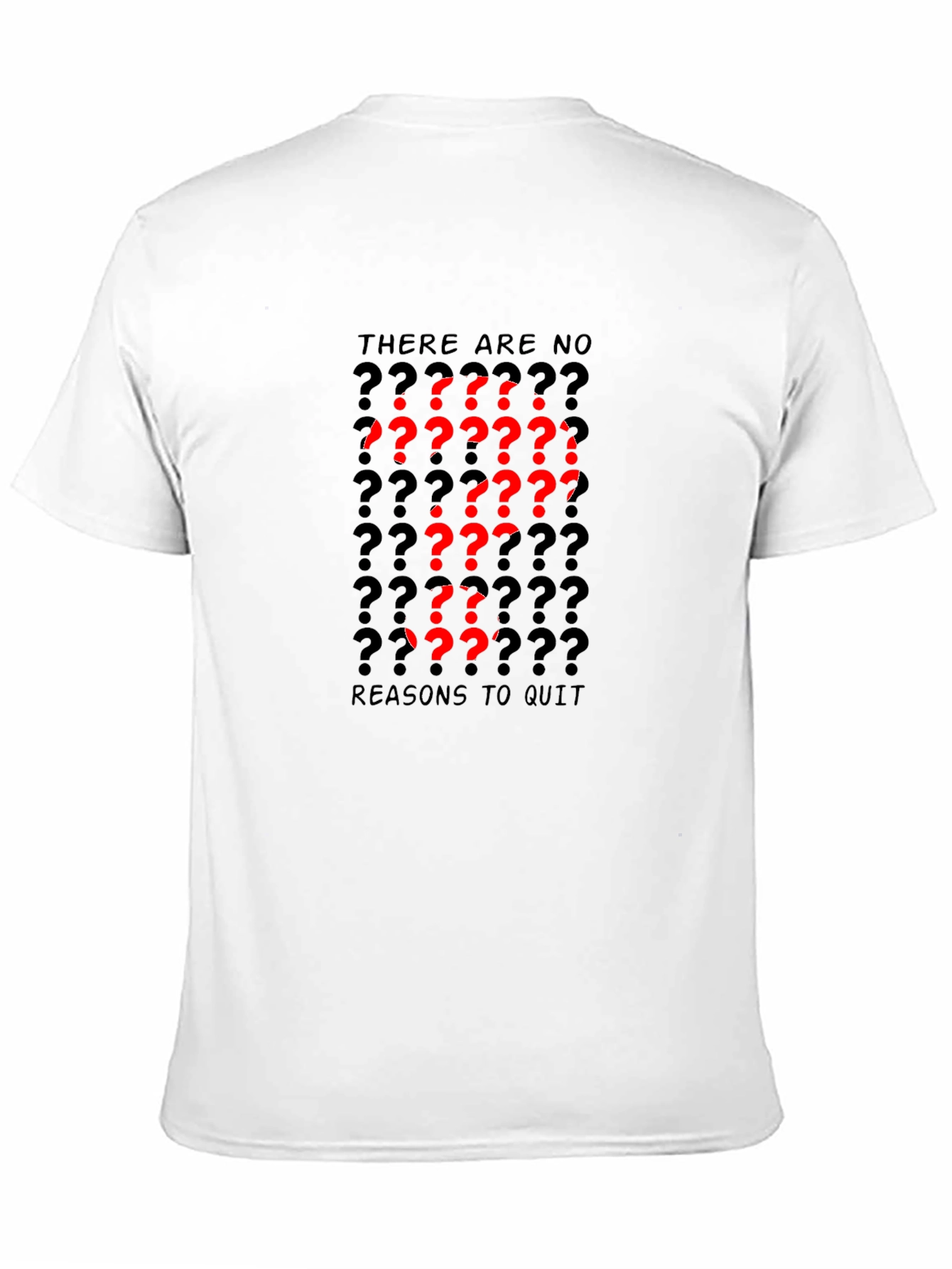 Motivational Question Mark Graphic Black T-Shirt