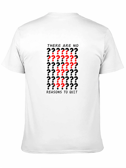 Motivational Question Mark Graphic Black T-Shirt