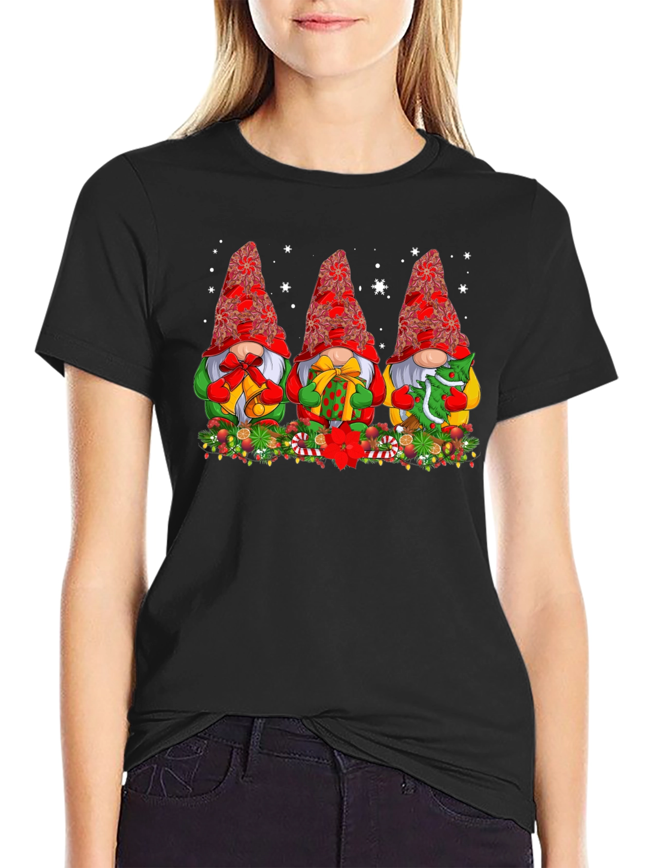 Festive Christmas Gnome T-Shirt
