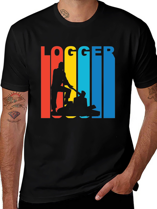 Logger Retro T-Shirt - Lumberjack Graphic Tee