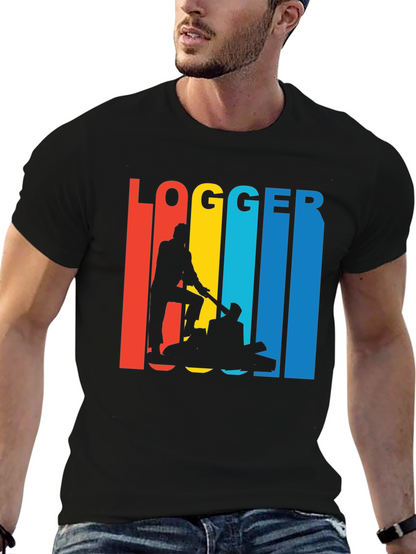 Logger Retro T-Shirt - Lumberjack Graphic Tee