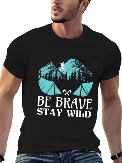 Be Brave Stay Wild Graphic T-Shirt