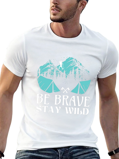 Be Brave Stay Wild Graphic T-Shirt