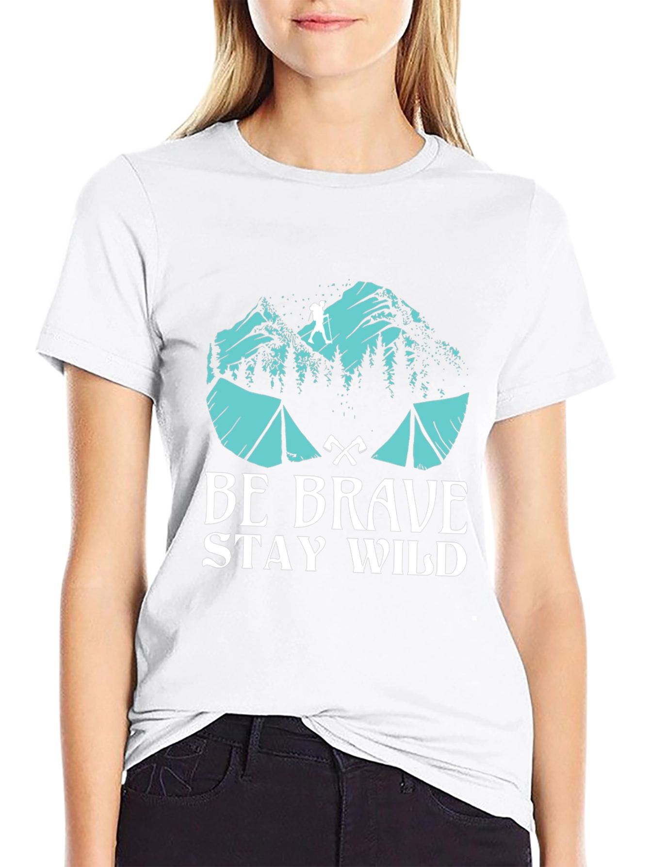 Be Brave Stay Wild Graphic T-Shirt