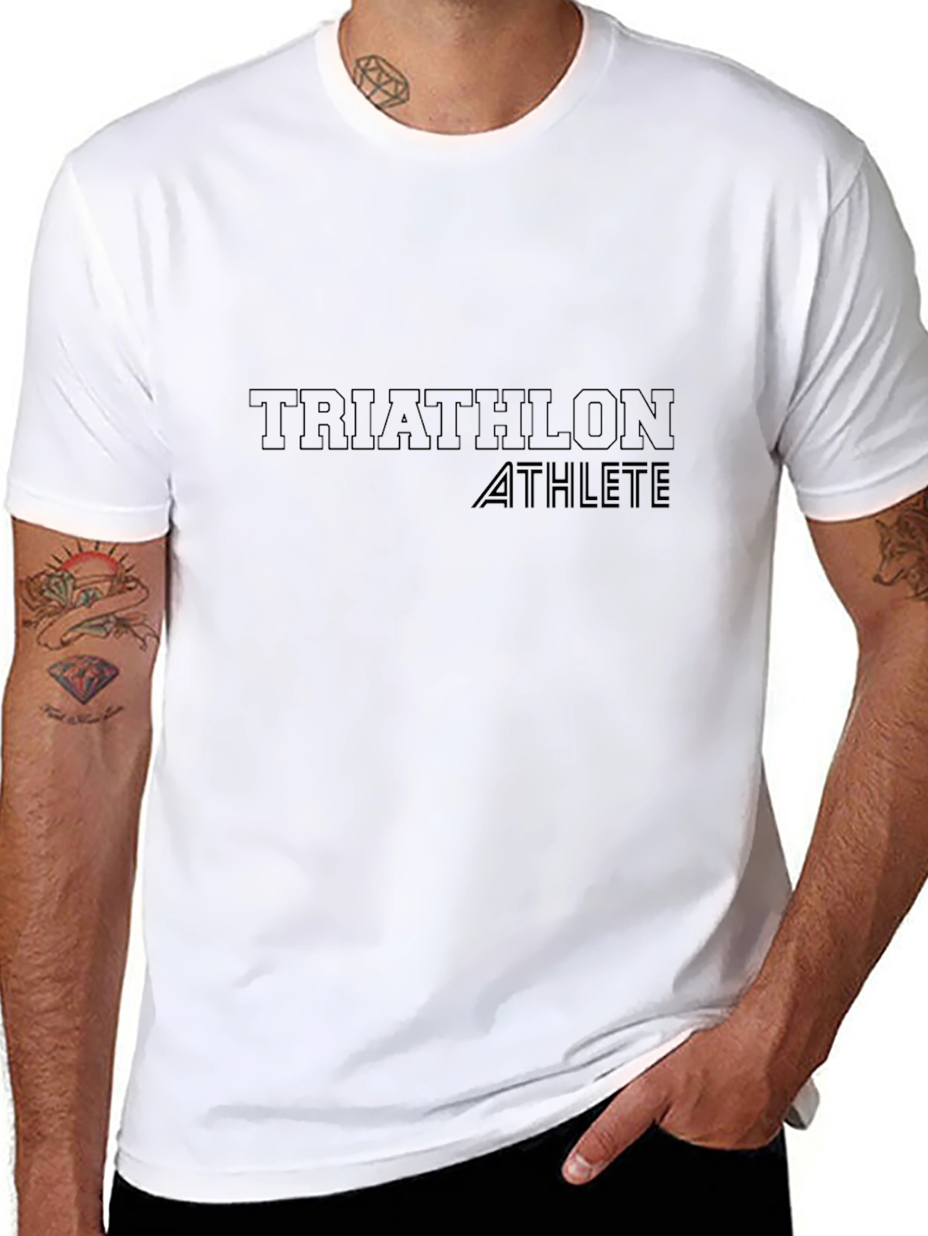 Triathlon Athlete Graphic Tee - Performance Wear