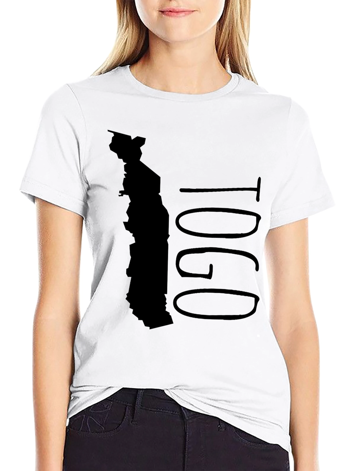 Togo Map Graphic Tee - Black
