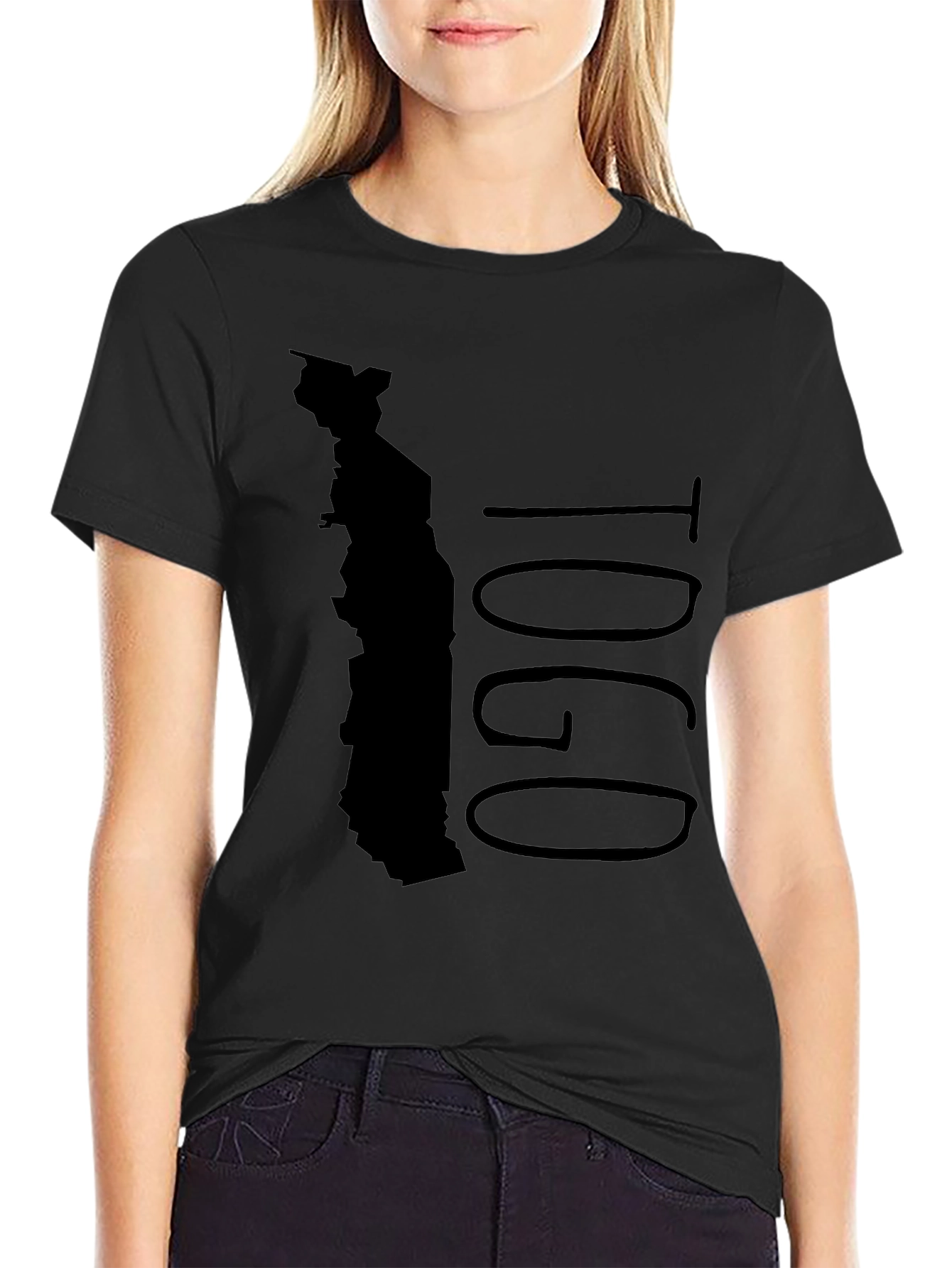 Togo Map Graphic Tee - Black