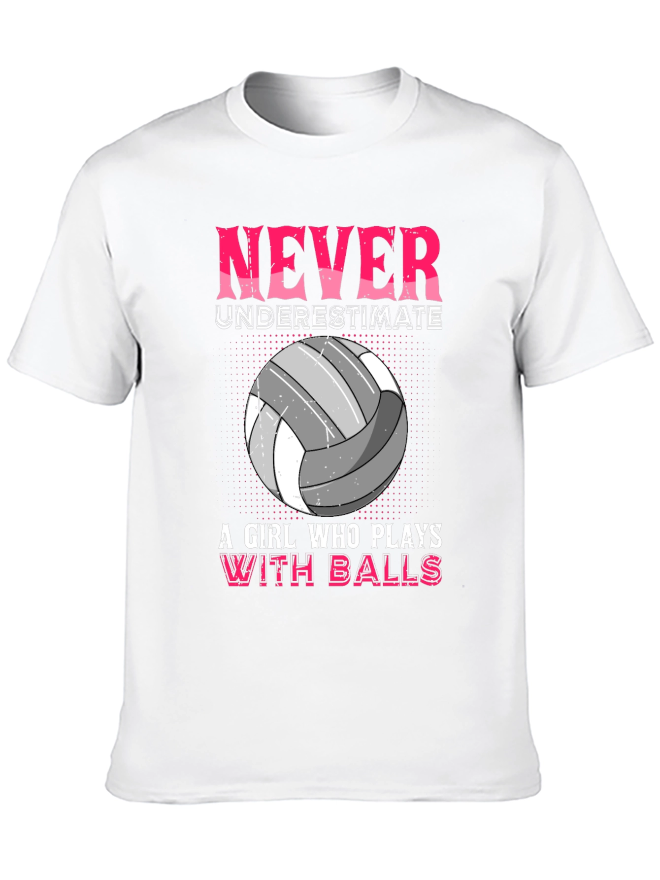 Never Underestimate Volleyball Girl T-Shirt