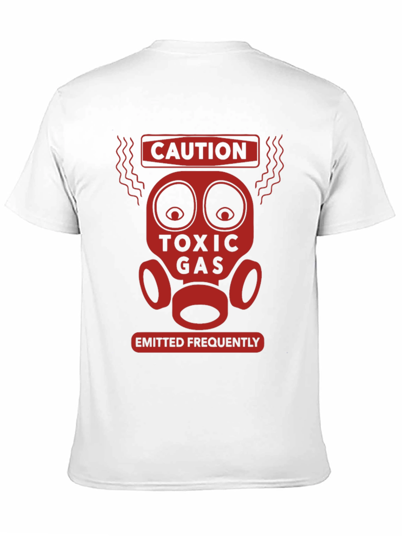 Caution Toxic Gas Funny Graphic T-Shirt