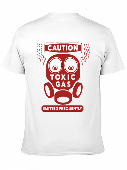 Caution Toxic Gas Funny Graphic T-Shirt