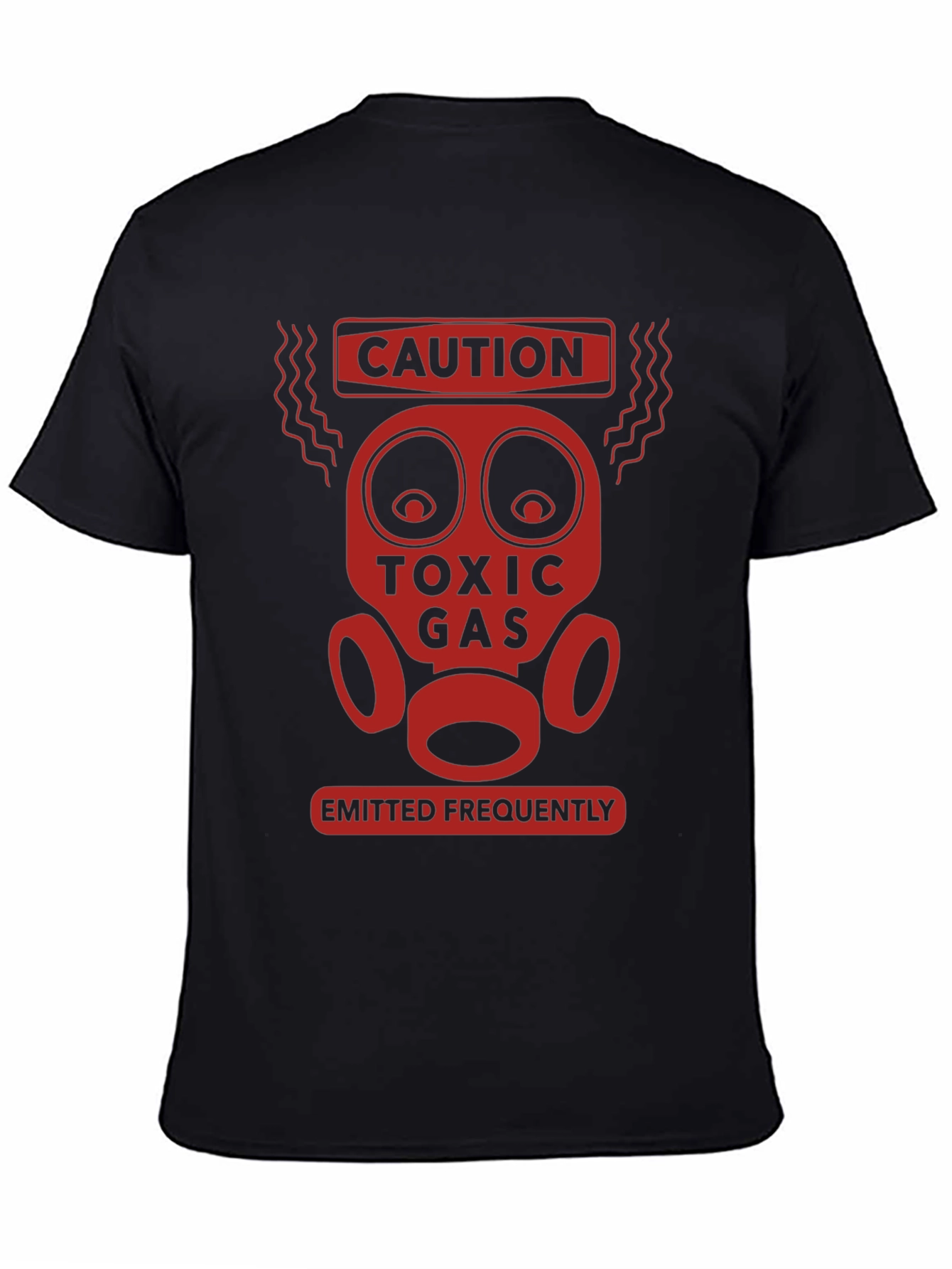 Caution Toxic Gas Funny Graphic T-Shirt