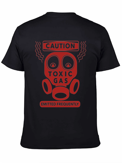Caution Toxic Gas Funny Graphic T-Shirt