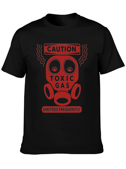 Caution Toxic Gas Funny Graphic T-Shirt