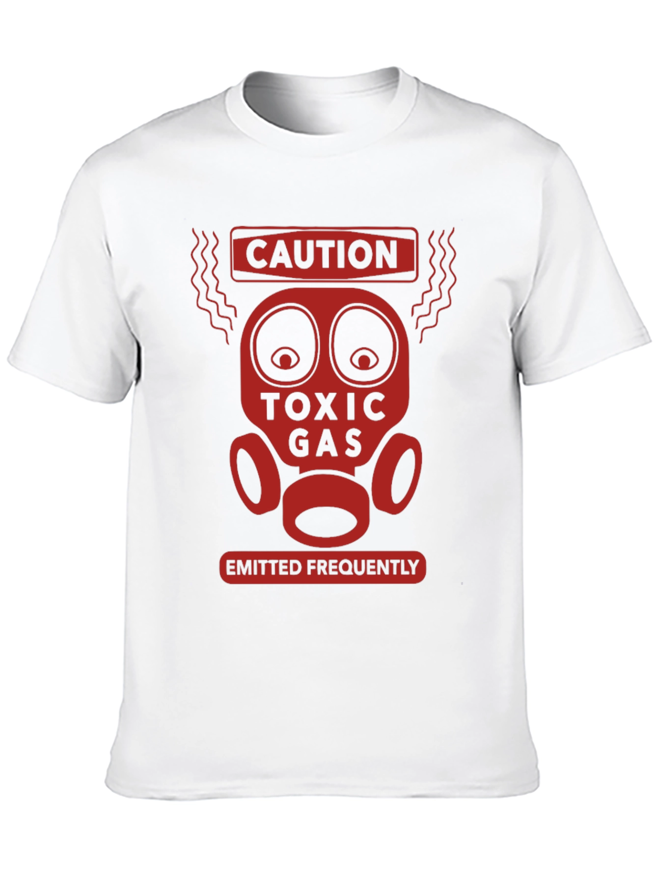 Caution Toxic Gas Funny Graphic T-Shirt
