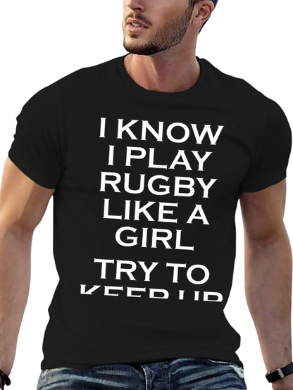Rugby Player Funny Slogan T-Shirt
