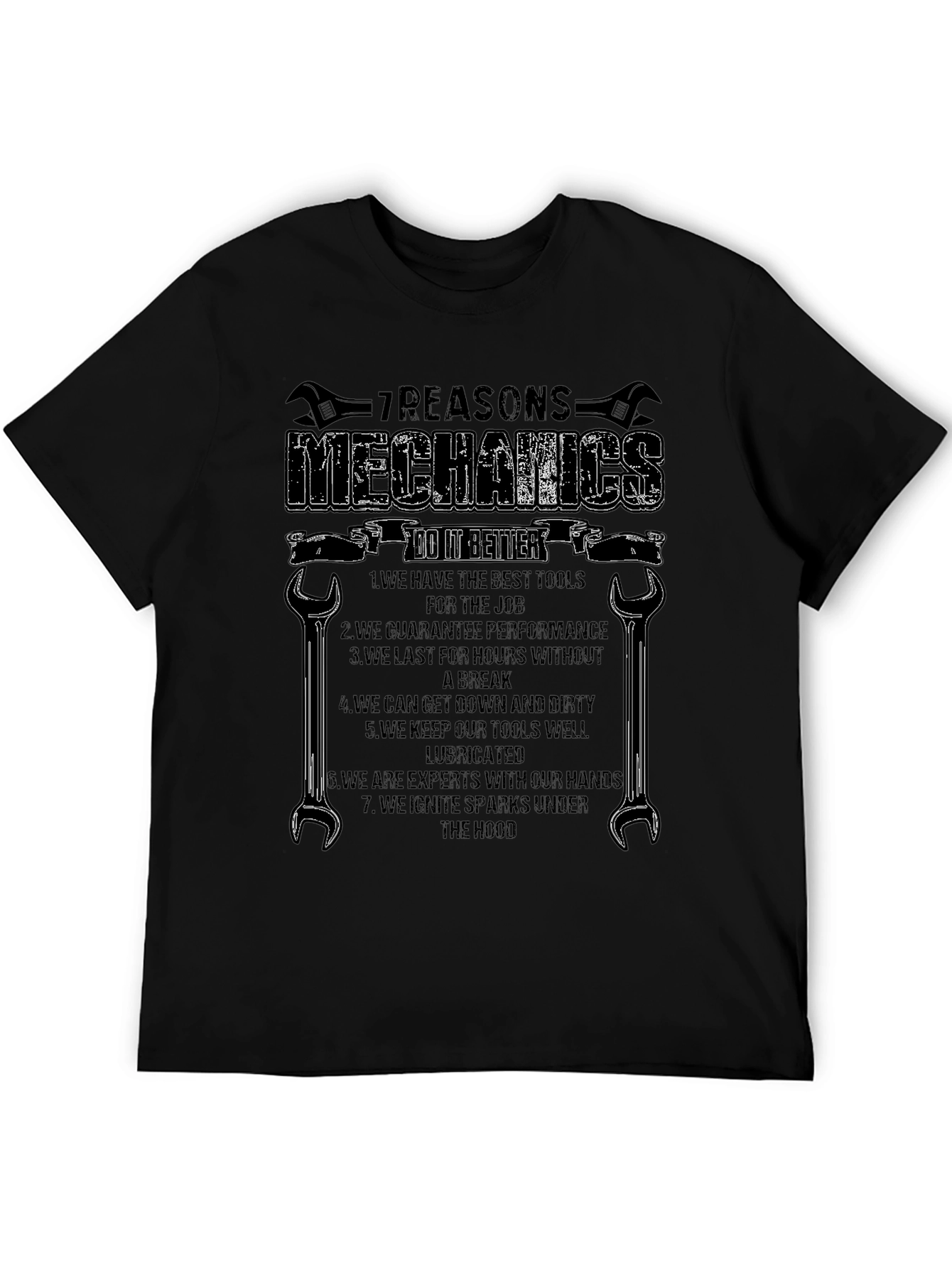 Mechanics 7 Reasons Graphic T-Shirt