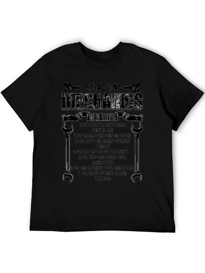 Mechanics 7 Reasons Graphic T-Shirt