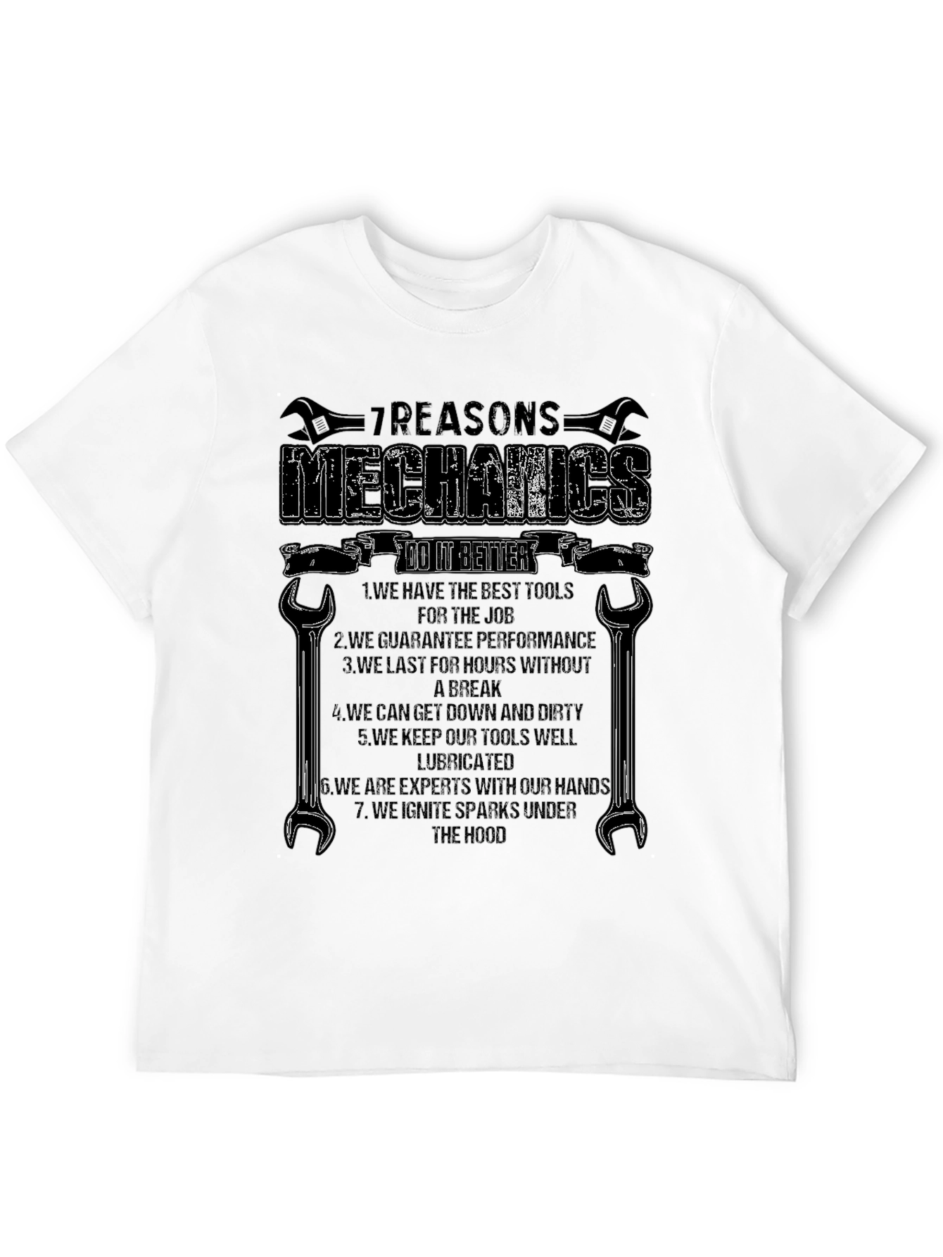 Mechanics 7 Reasons Graphic T-Shirt