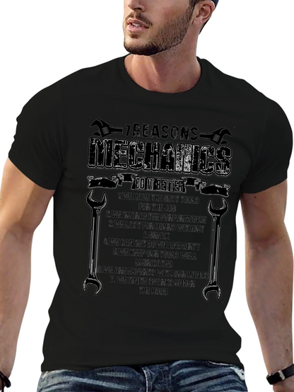 Mechanics 7 Reasons Graphic T-Shirt