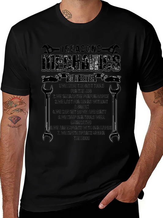 Mechanics 7 Reasons Graphic T-Shirt