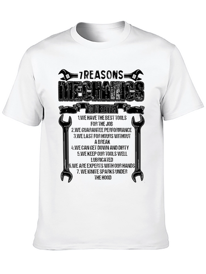 Mechanics 7 Reasons Graphic T-Shirt