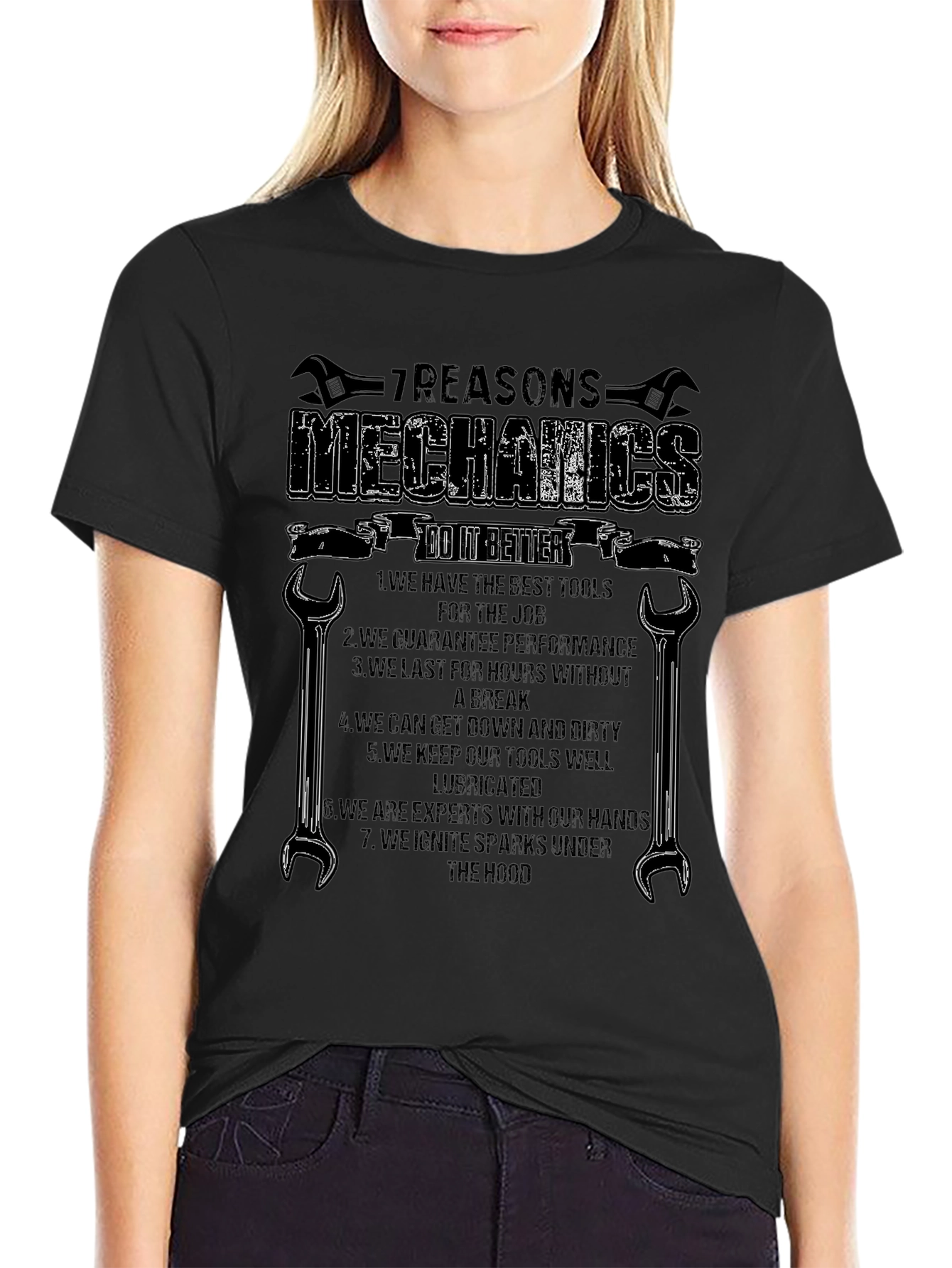 Mechanics 7 Reasons Graphic T-Shirt