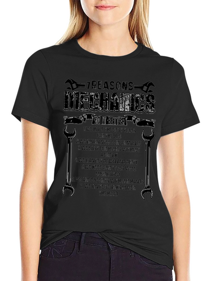 Mechanics 7 Reasons Graphic T-Shirt