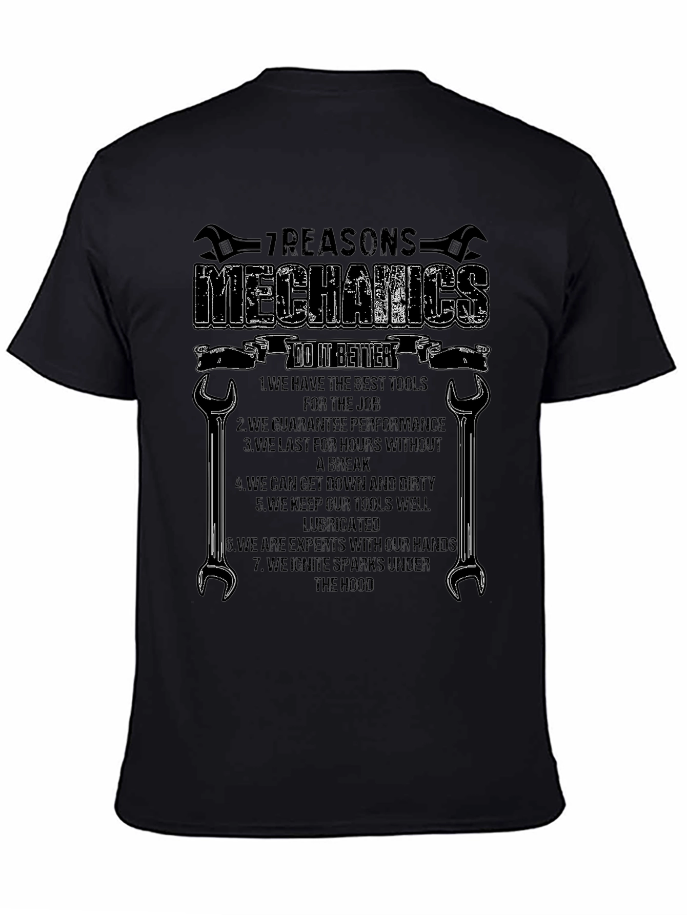 Mechanics 7 Reasons Graphic T-Shirt