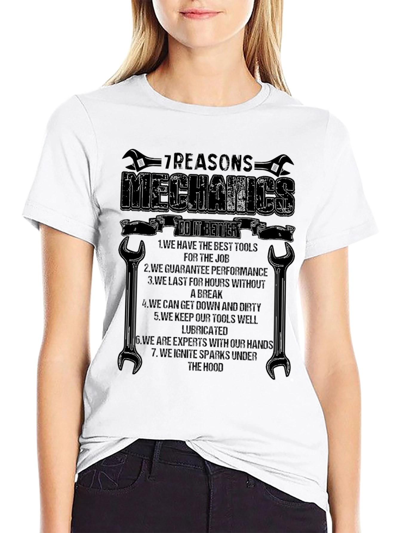 Mechanics 7 Reasons Graphic T-Shirt