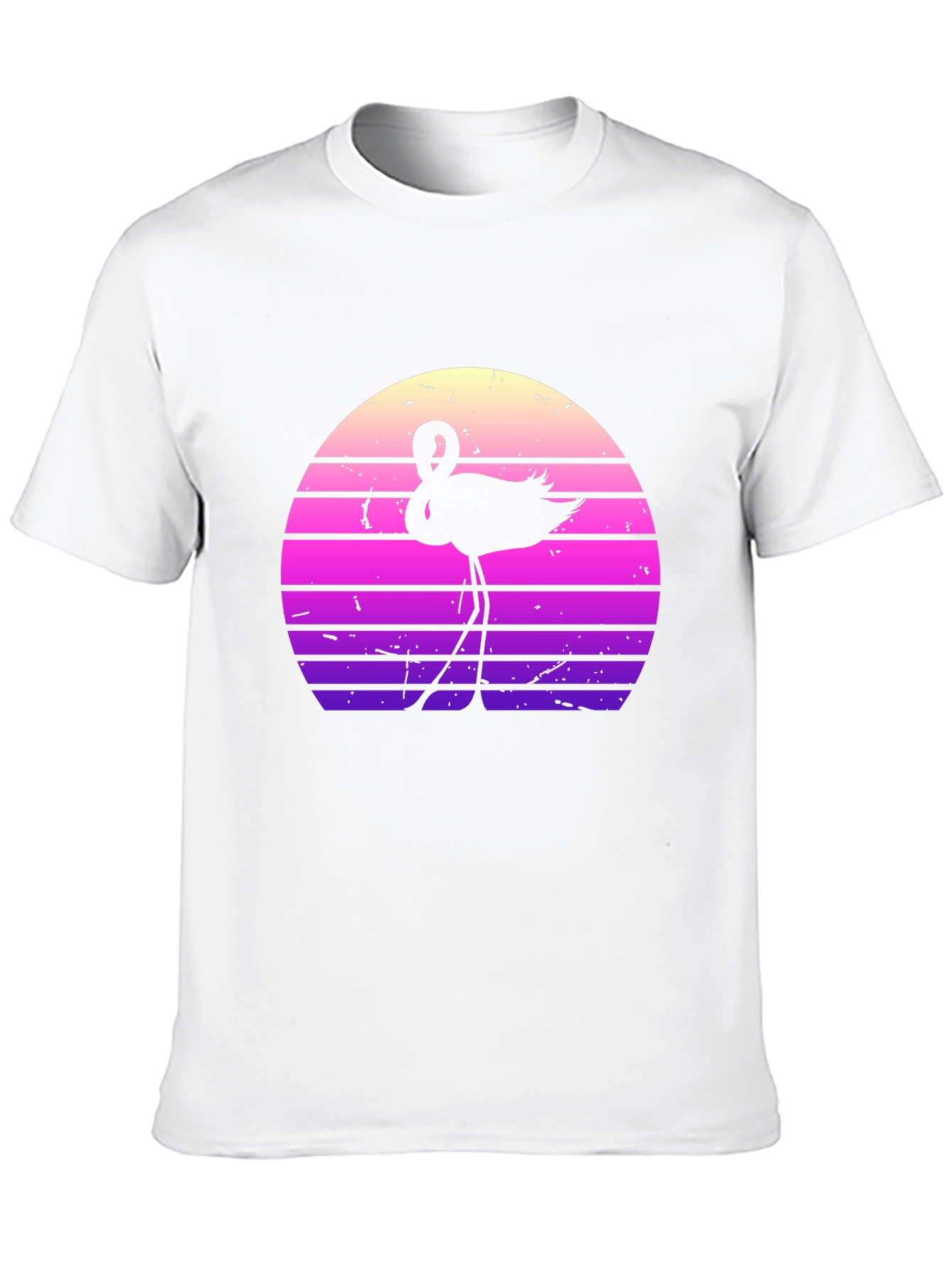 Retro Flamingo Sunset Graphic Tee