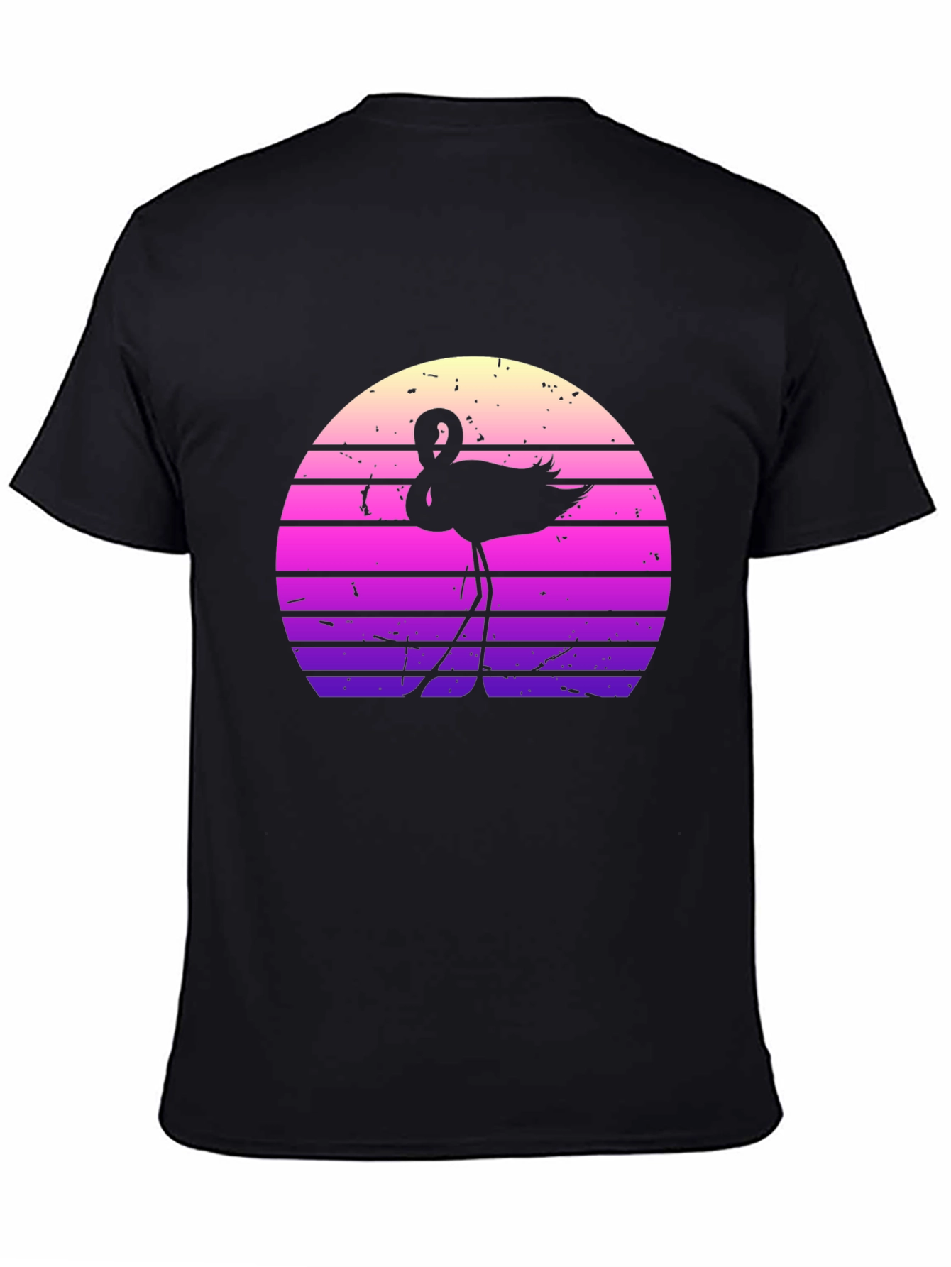 Retro Flamingo Sunset Graphic Tee
