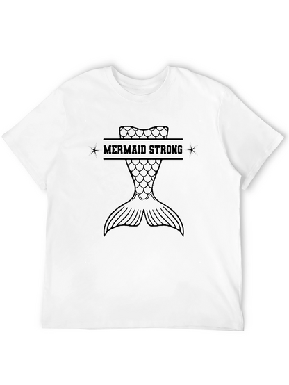 Mermaid Strong Graphic Tee - Black