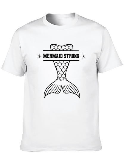 Mermaid Strong Graphic Tee - Black
