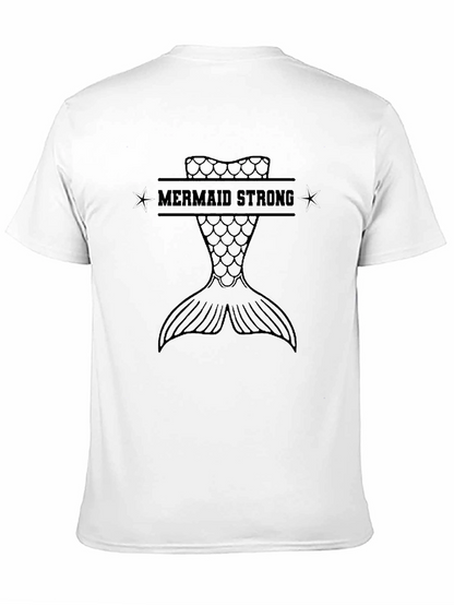 Mermaid Strong Graphic Tee - Black