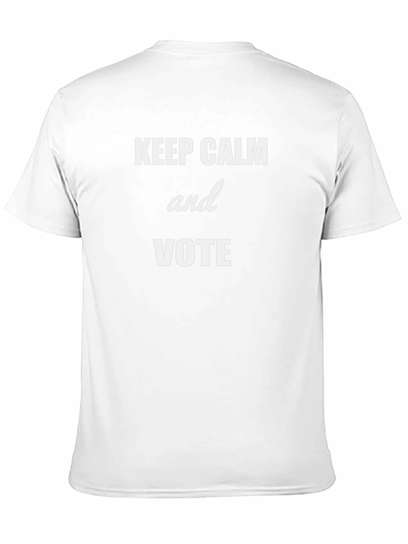 Keep Calm and Vote Graphic Tee - Black Cotton