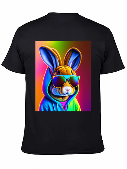 Cool Rabbit Tee: Rainbow Hoodie & Shades