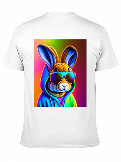 Cool Rabbit Tee: Rainbow Hoodie & Shades