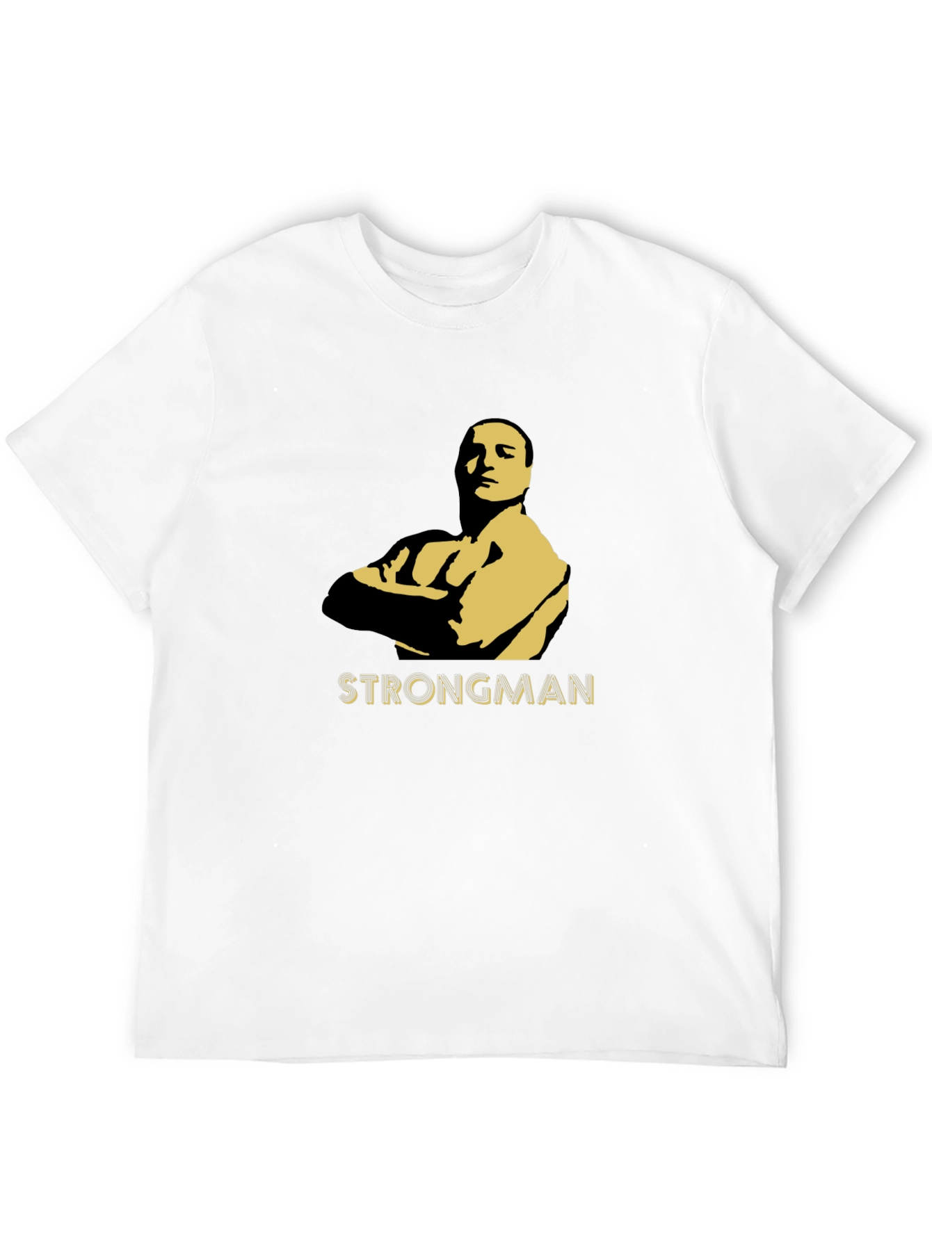 Strongman Graphic Tee - Bold Silhouette Design