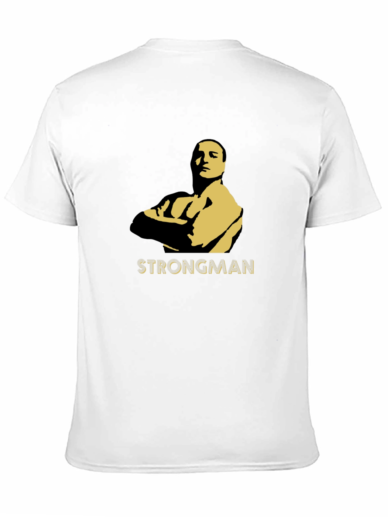 Strongman Graphic Tee - Bold Silhouette Design