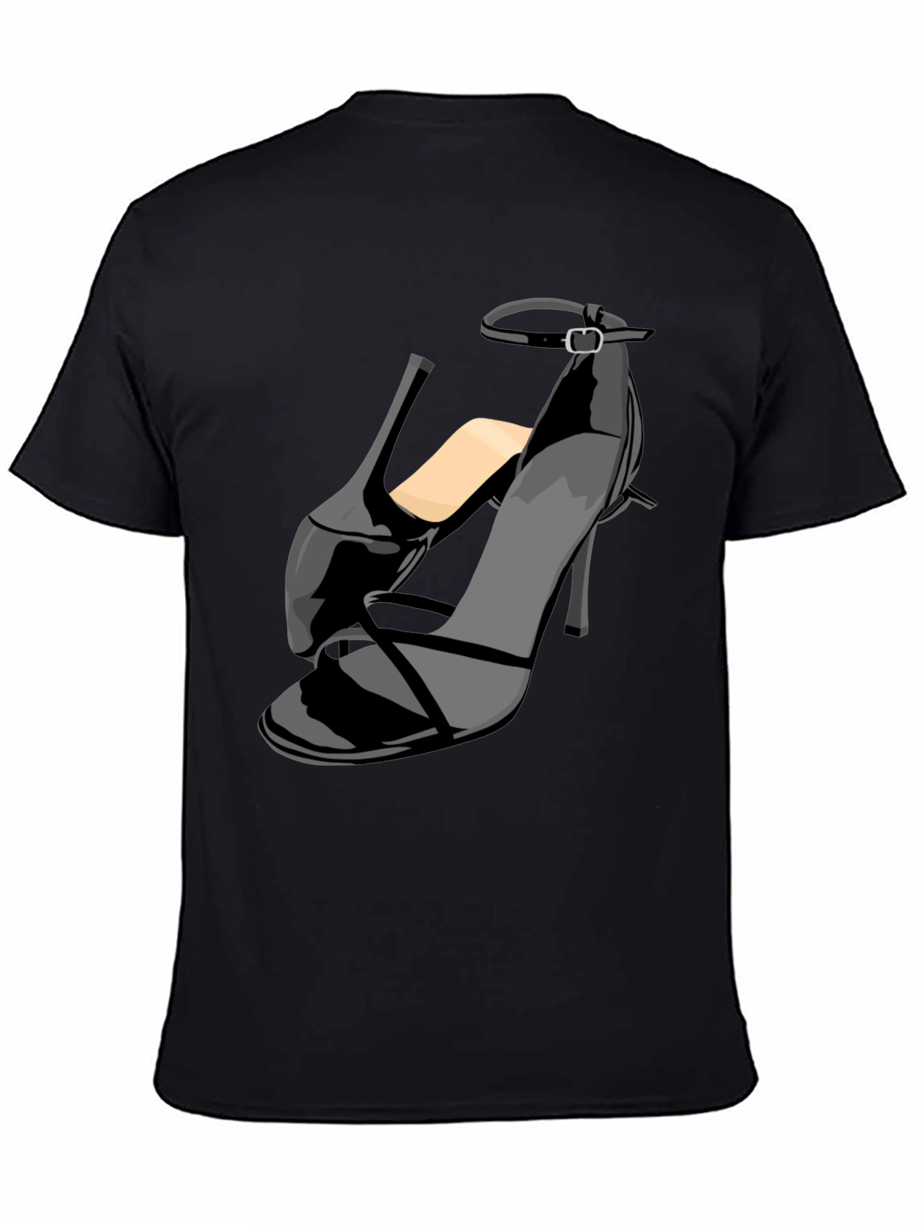 Black Stiletto Heel Graphic T-Shirt