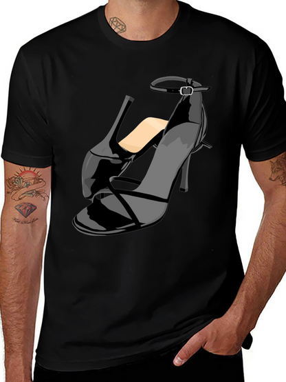 Black Stiletto Heel Graphic T-Shirt