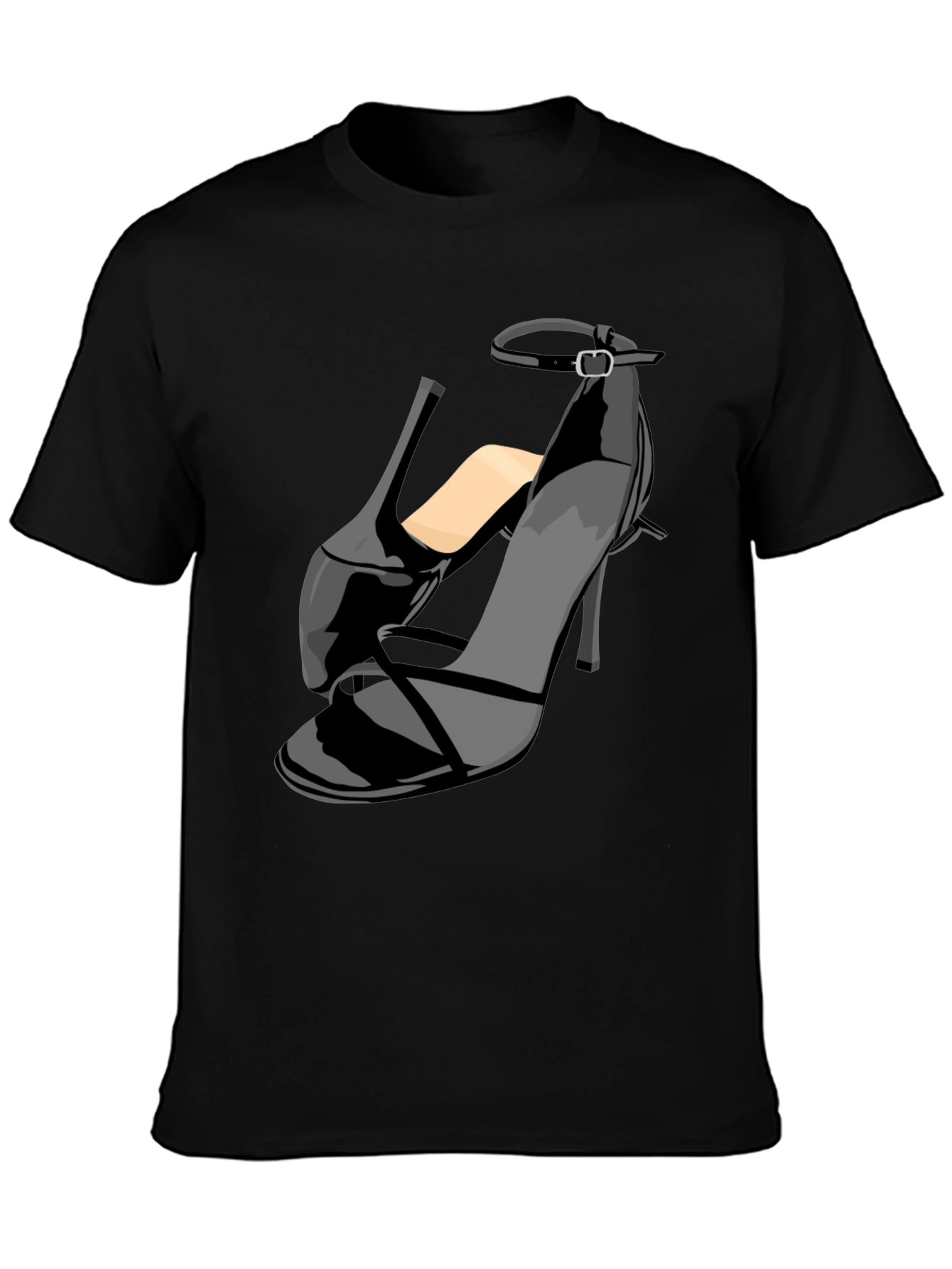 Black Stiletto Heel Graphic T-Shirt