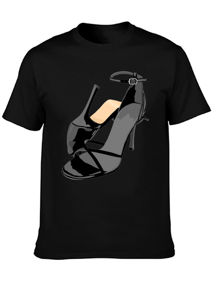 Black Stiletto Heel Graphic T-Shirt