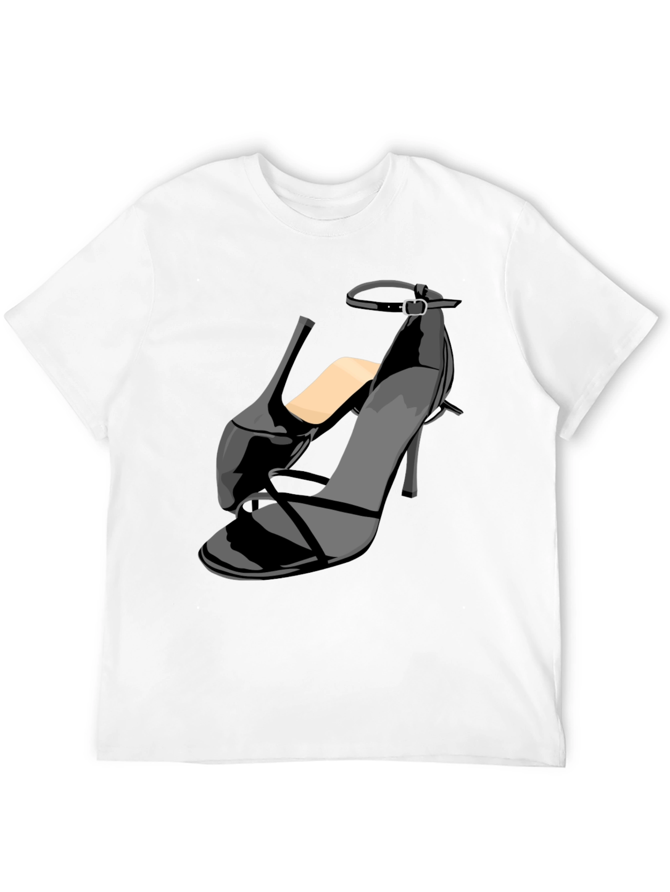 Black Stiletto Heel Graphic T-Shirt