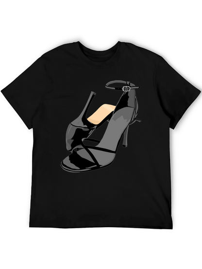 Black Stiletto Heel Graphic T-Shirt