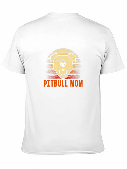 Pitbull Mom Graphic Tee - Dog Lover Shirt