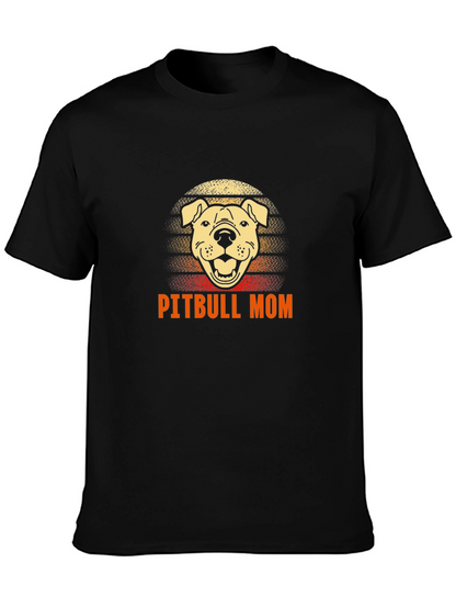 Pitbull Mom Graphic Tee - Dog Lover Shirt