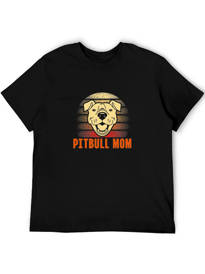 Pitbull Mom Graphic Tee - Dog Lover Shirt