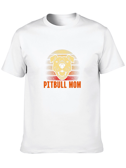 Pitbull Mom Graphic Tee - Dog Lover Shirt