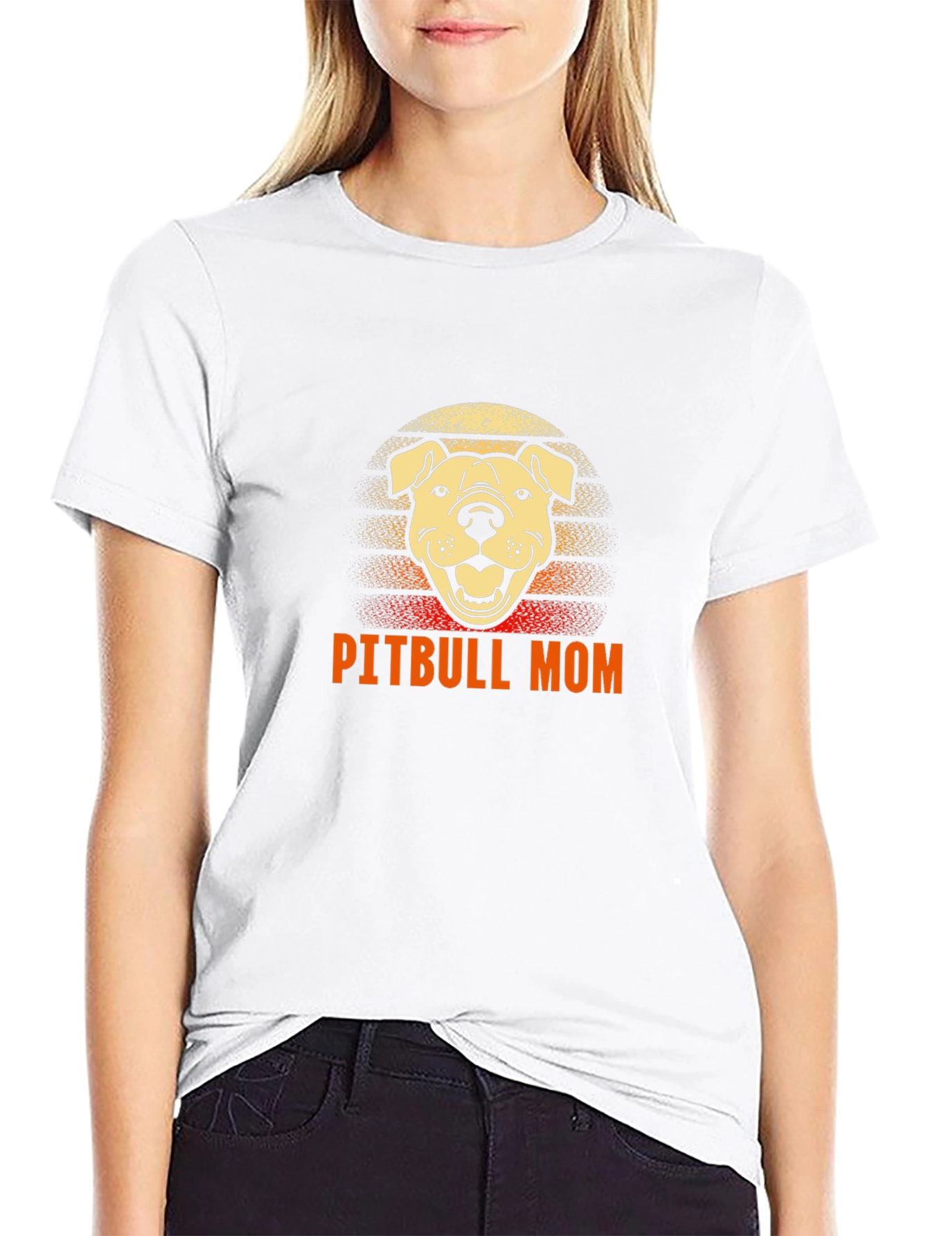 Pitbull Mom Graphic Tee - Dog Lover Shirt